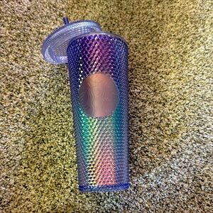NWT Starbucks‎ Purple & Blue Ombré Studded Tumbler 24 oz cold.